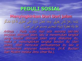 PEDULI SOSIAL