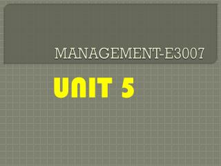 MANAGEMENT-E3007