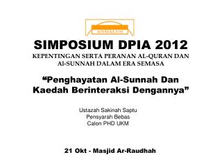 21 Okt - Masjid Ar-Raudhah