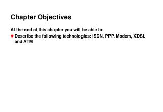 Chapter Objectives