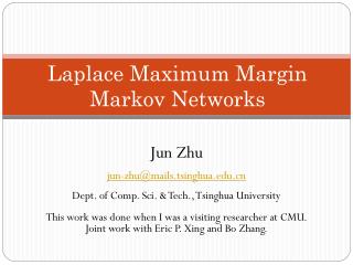 Laplace Maximum Margin Markov Networks