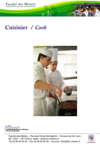 Cuisinier / Cook