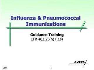 Influenza & Pneumococcal Immunizations