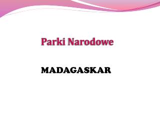 Parki Narodowe