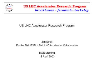 US LHC Accelerator Research Program