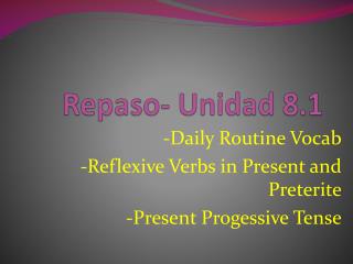Repaso - Unidad 8.1