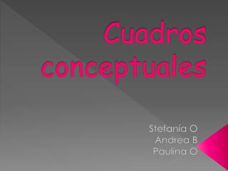 Cuadros conceptuales