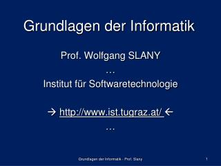 Grundlagen der Informatik