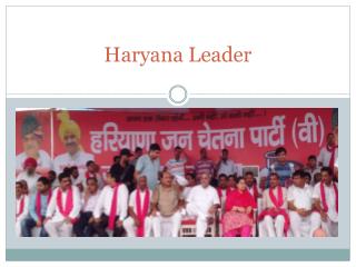 Haryana Leader Venod Sharma Towards Development
