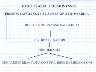 HEMOSTASIA O HEMOSTASIS