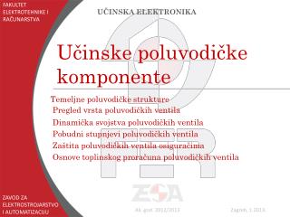 Učinske poluvodičke komponente