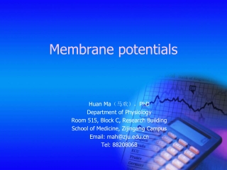 Membrane potentials