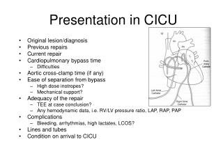 Presentation in CICU