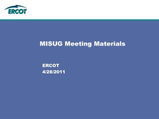 MISUG Meeting Materials