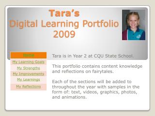 Tara’s Digital Learning Portfolio 2009