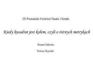 Donata Dębicka Tomasz Karolak