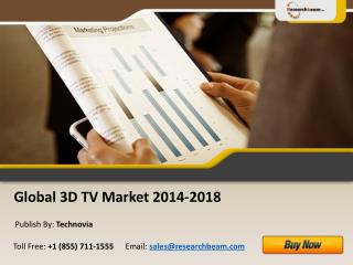 Global 3D TV Market Size, Analysis, Share 2014-2018