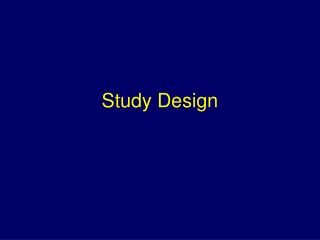 Study Design