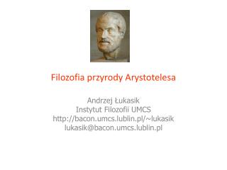 Filozofia przyrody Arystotelesa