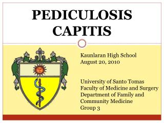 PEDICULOSIS CAPITIS