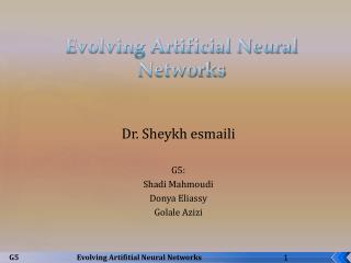 Evolving Artificial Neural Networks
