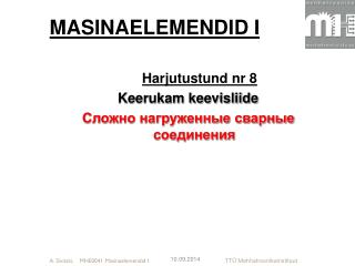 MASINAELEMENDID I