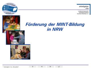 Förderung der MINT-Bildung in NRW