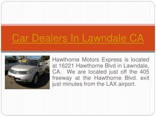 Pre-Owned Cars Lawndale