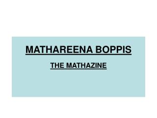MATHAREENA BOPPIS