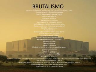 BRUTALISMO