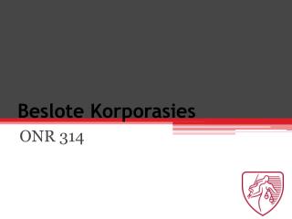 Beslote Korporasies