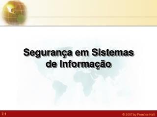 Segurança em Sistemas de Informação