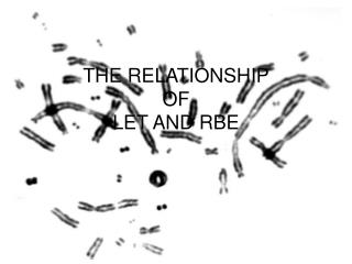 THE RELATIONSHIP OF LET AND RBE