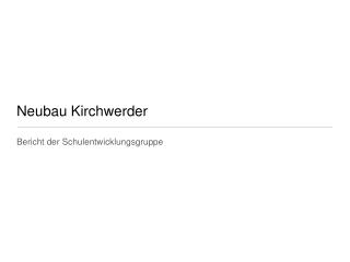 Neubau Kirchwerder