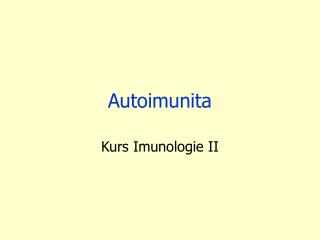 Autoimunita