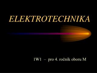 ELEKTROTECHNIKA