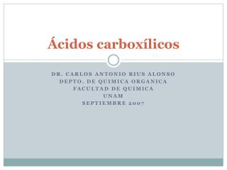 Ácidos carboxílicos
