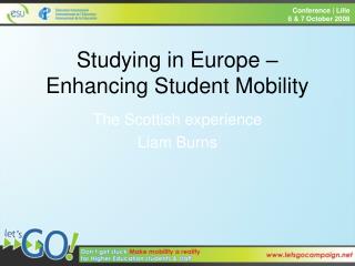 Studying in Europe – Enhancing Student Mobility