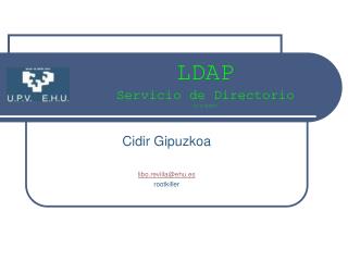 LDAP Servicio de Directorio 4/V/2007