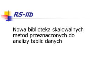 RS-lib