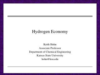 Hydrogen Economy