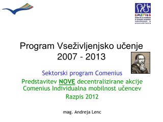 Program Vseživljenjsko učenje 2007 - 2013