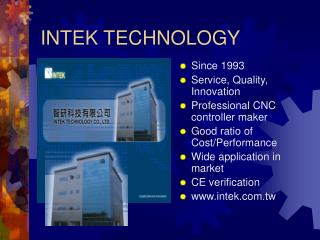 INTEK TECHNOLOGY