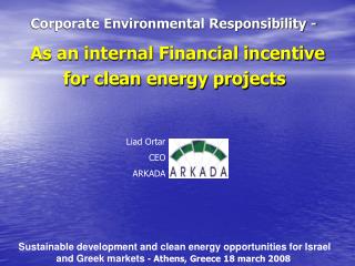 Corporate Environmental Responsibility -