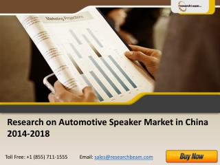 China Automotive Speaker Market Size, Analysis 2014-2018