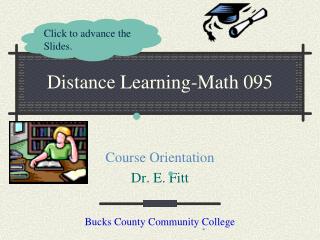 Distance Learning-Math 095