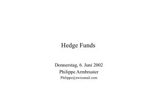 Hedge Funds