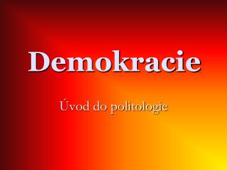 Demokracie