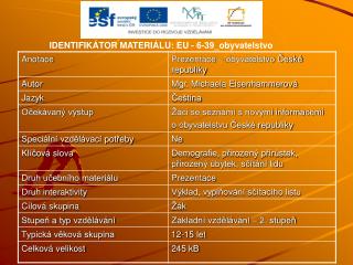 IDENTIFIKÁTOR MATERIÁLU: EU - 6-39_obyvatelstvo