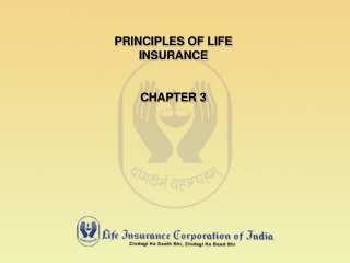 PRINCIPLES OF LIFE INSURANCE CHAPTER 3